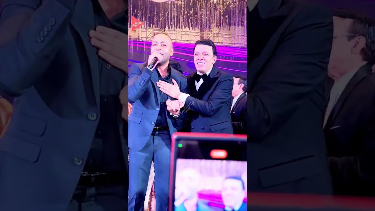 لحظه وصول السوبر ستار تامر عاشور ولحظه وصوله فرح بنت النقيب مصطفى كامل وشوف قال ايه 👌❤️
