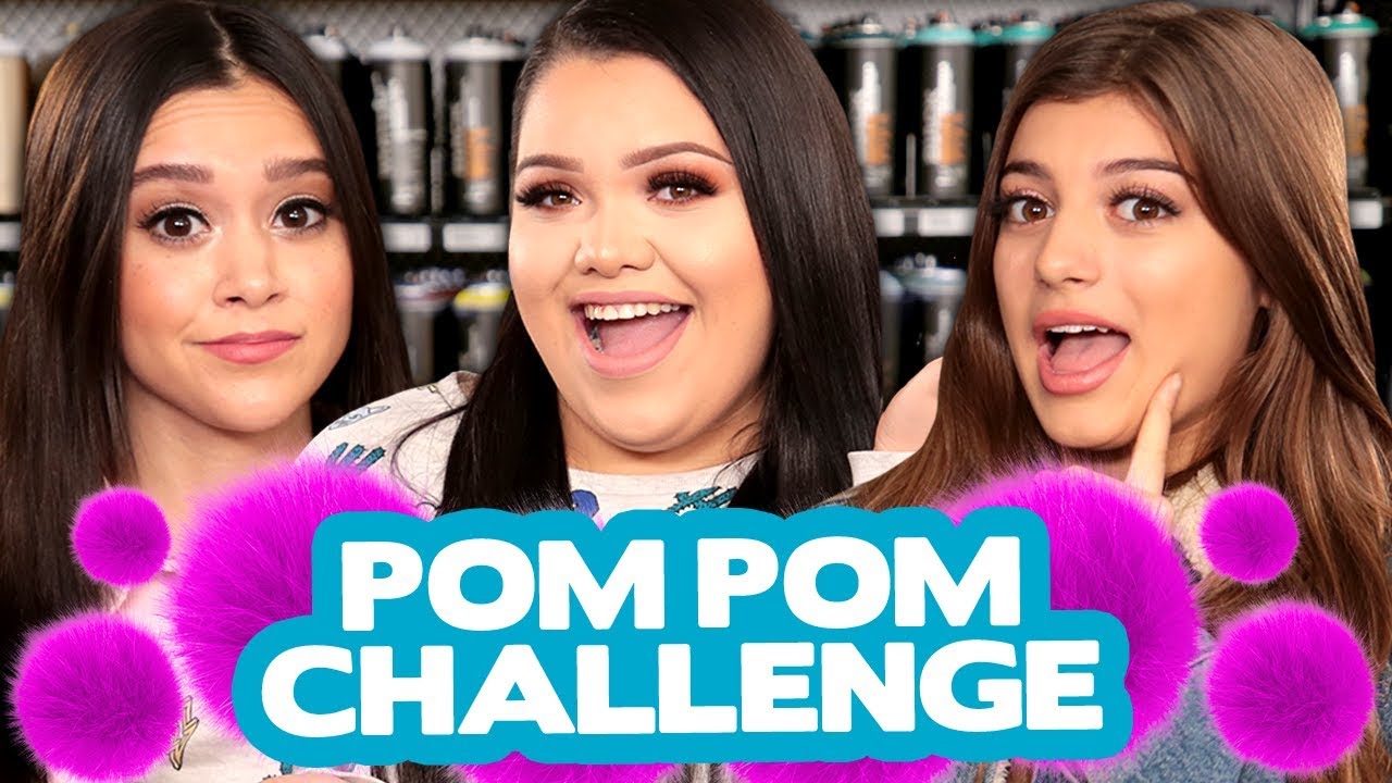 DIY POM POM Decor CHALLENGE w/ Karina Garcia, Megan Nicole & Gabriella Whited!