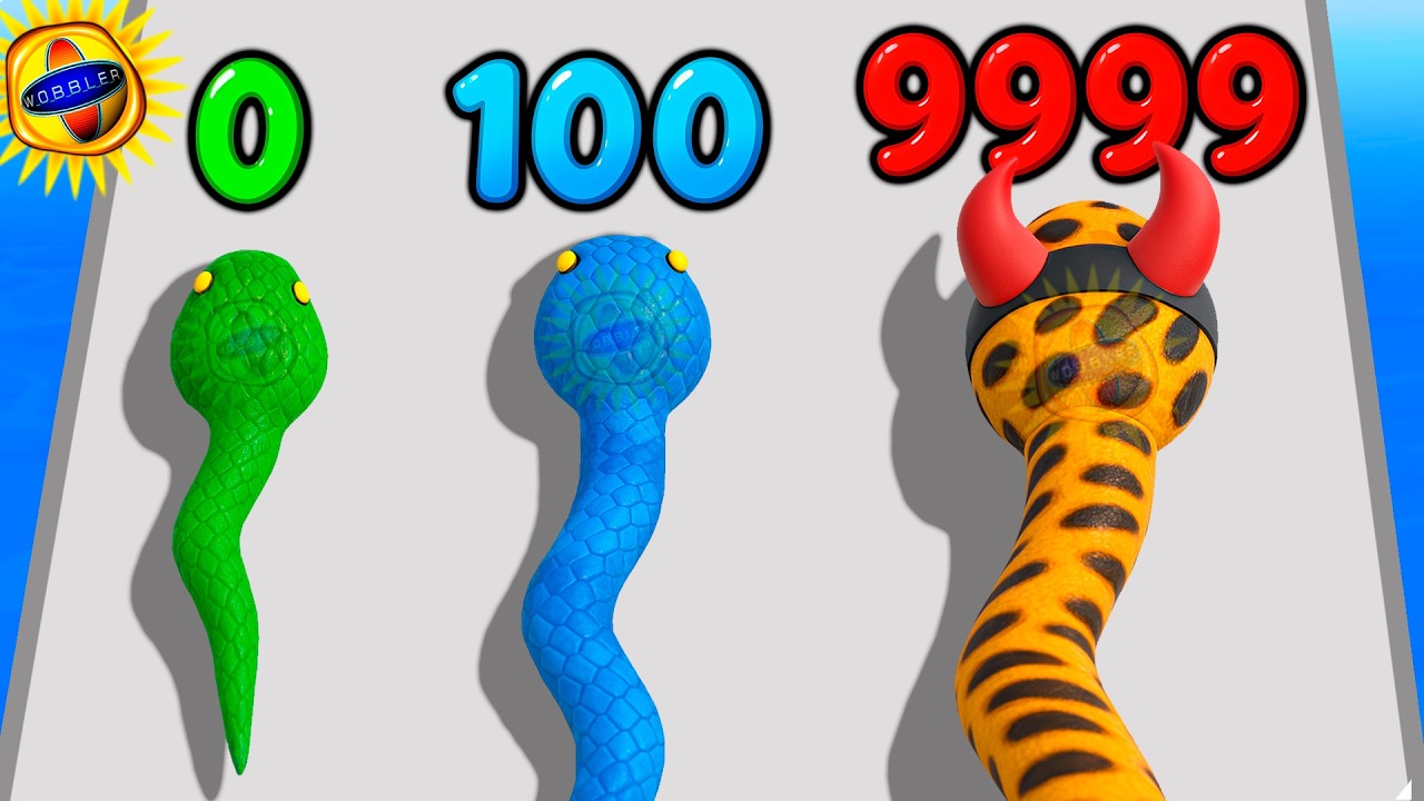 🌞ЭВОЛЮЦИЯ РАЗМЕРА ЗМЕИ, МАКСИМАЛЬНЫЙ УРОВЕНЬ!  Snake Run Race