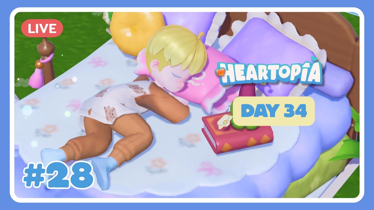 Day 34 วันนี้มาเล่นกับเพื่อน ๆ ครับ Heartopia💙 #28