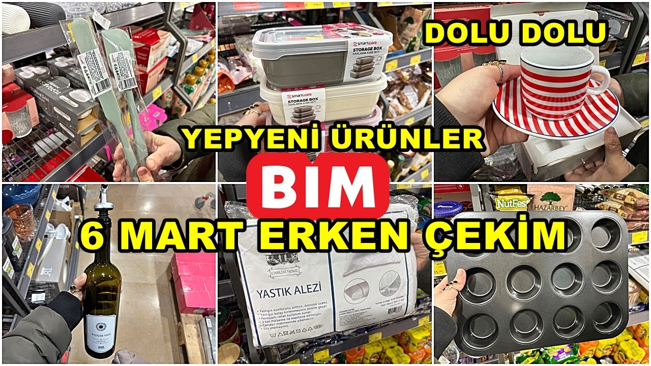 BİME GELDİ HEMEN ALDIK💃BİM 6 MART 2026 CUMA💃/GERÇEK İLK VE TEK ERKEN ÇEKİM❗️/YEPYENİ ÜRÜNLER/