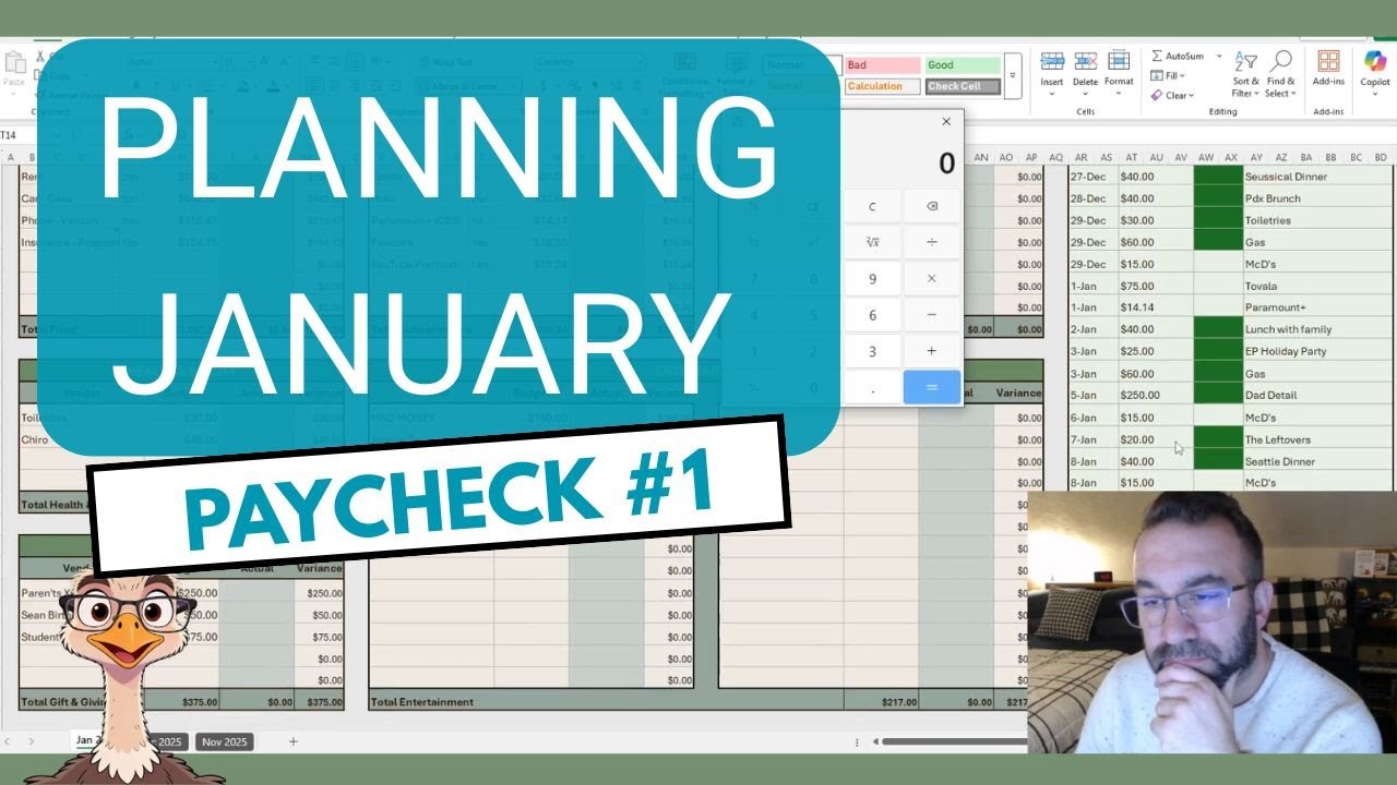 Setting Up January's Budget | BUDGET WITH ME