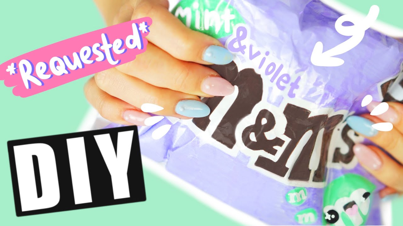 БУМАЖНЫЙ СКВИШИ-пакетик M&M's в стиле кавайи | DAILY DIY 15/31