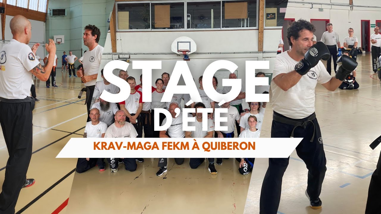 Stage d'été à Quiberon Krav Maga FEKM - Dirigé par Samuel Fresnet et encadré par Michel Obadia.