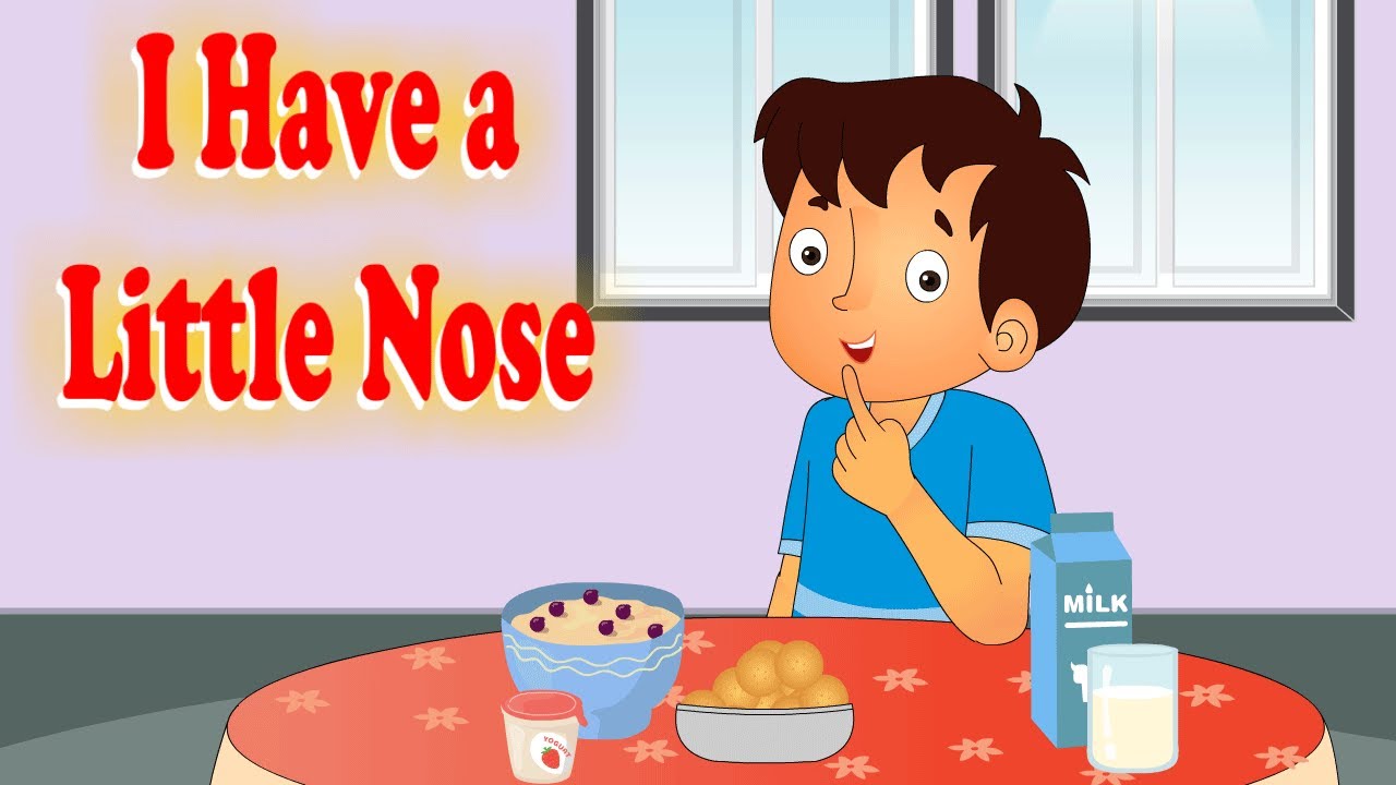I Have A Little Nose English Rhymes | KidsZoo - Nursery Rhymes