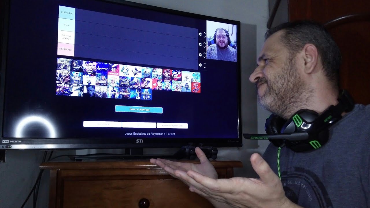 SIDÃO DO GAME- Tier list jogos exclusivos de PS4! SÉRIO ISSO? (REACT)