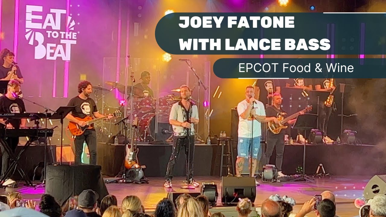Joey Fatone and Lance Bass Performing Live at EPCOT | Food & Wine | Eat to the Beat 2023