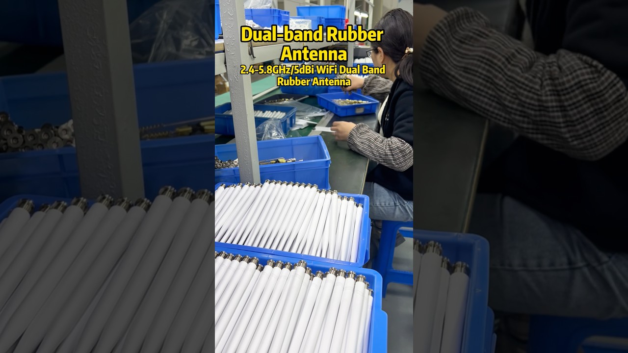 2.4-5.8GHz WiFi Rubber Antenna #antenna #antennafactory #factory ##WiFiAntenna #RubberAntenna