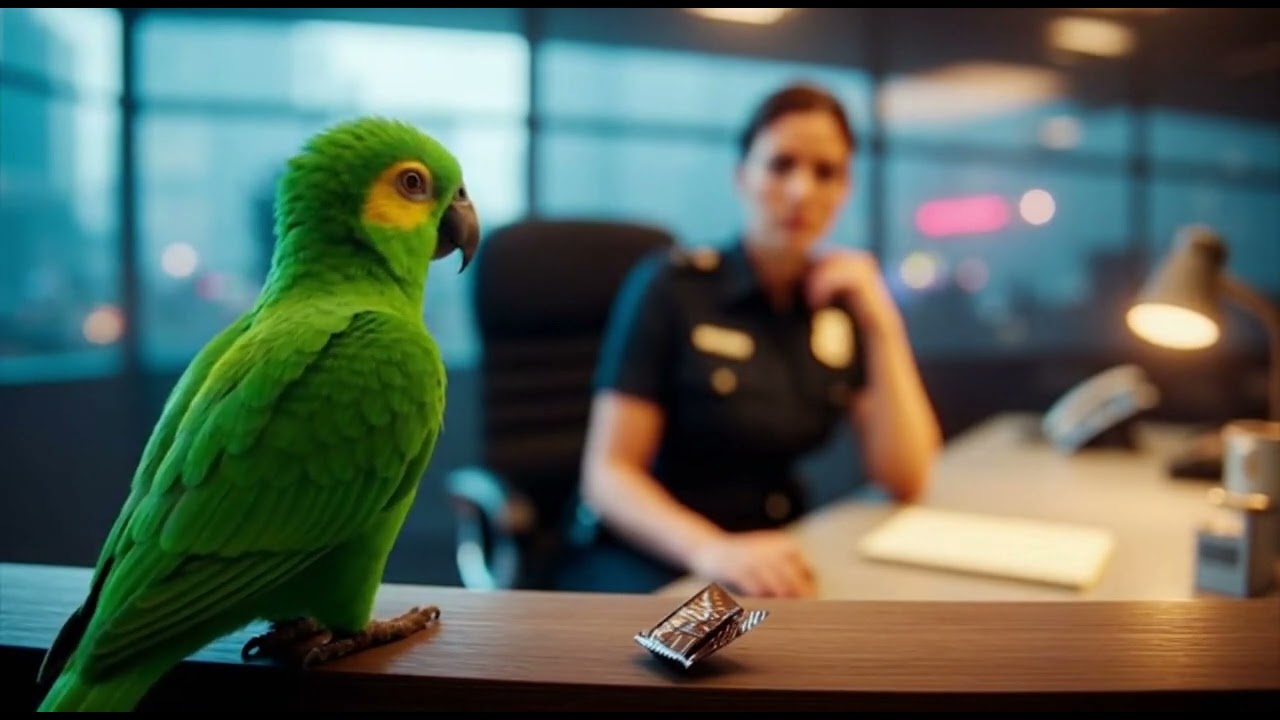 This Talking Parrot Asked a Police Officer for Romance 😭🦜
