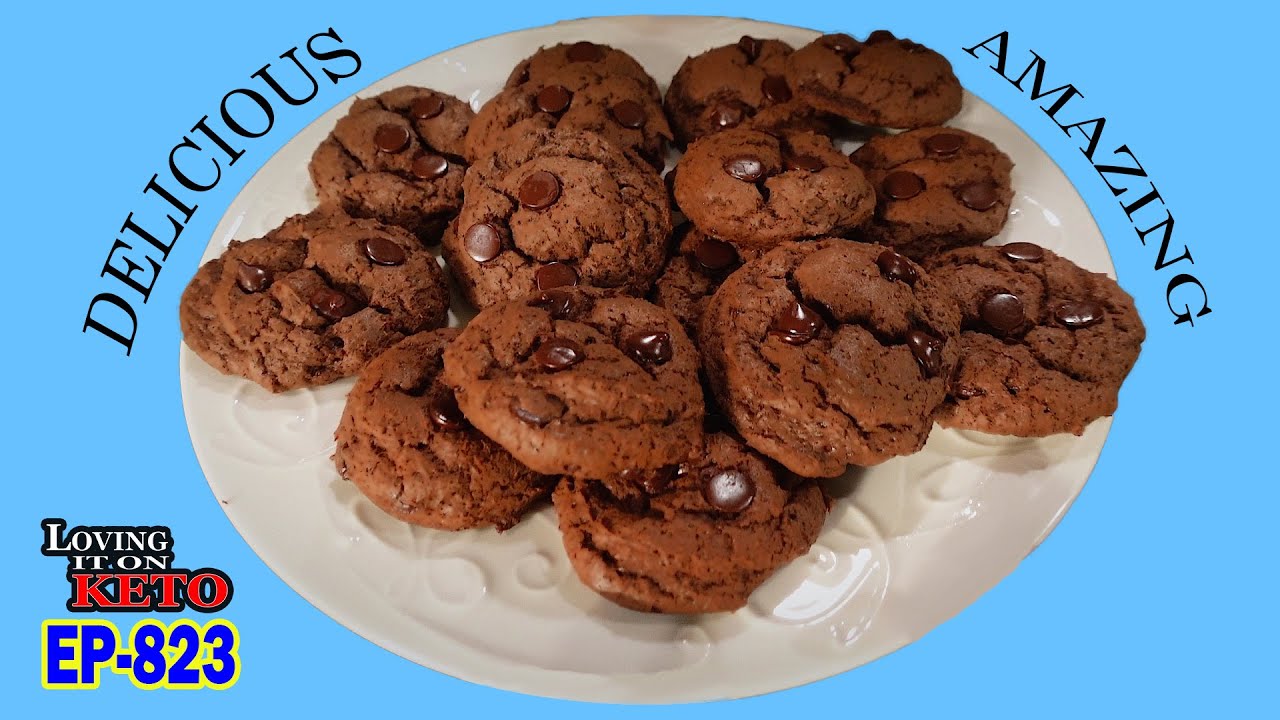 EPIC CHOCOLATE PEANUT BUTTER CHOCOLATE CHIP COOKIES  #chocolatechipcookies,#cookies,#ketochow,