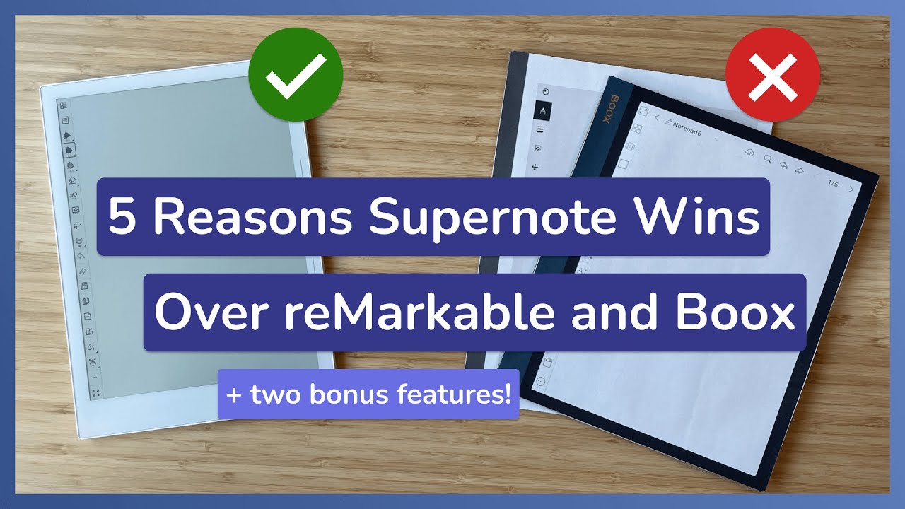 Discover How Supernote Won Me Over reMarkable and Boox