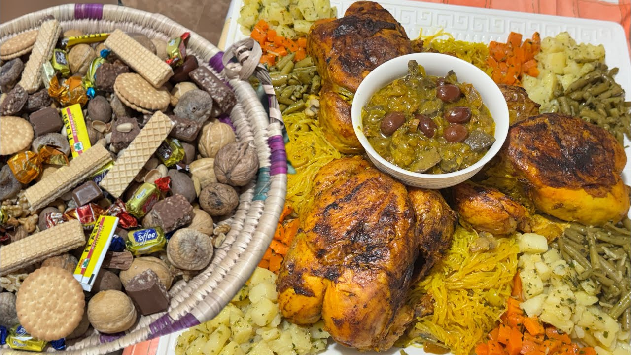 الدجاج معمر بالشعرية الصينية محمر في الفرن 🥰✌️👌