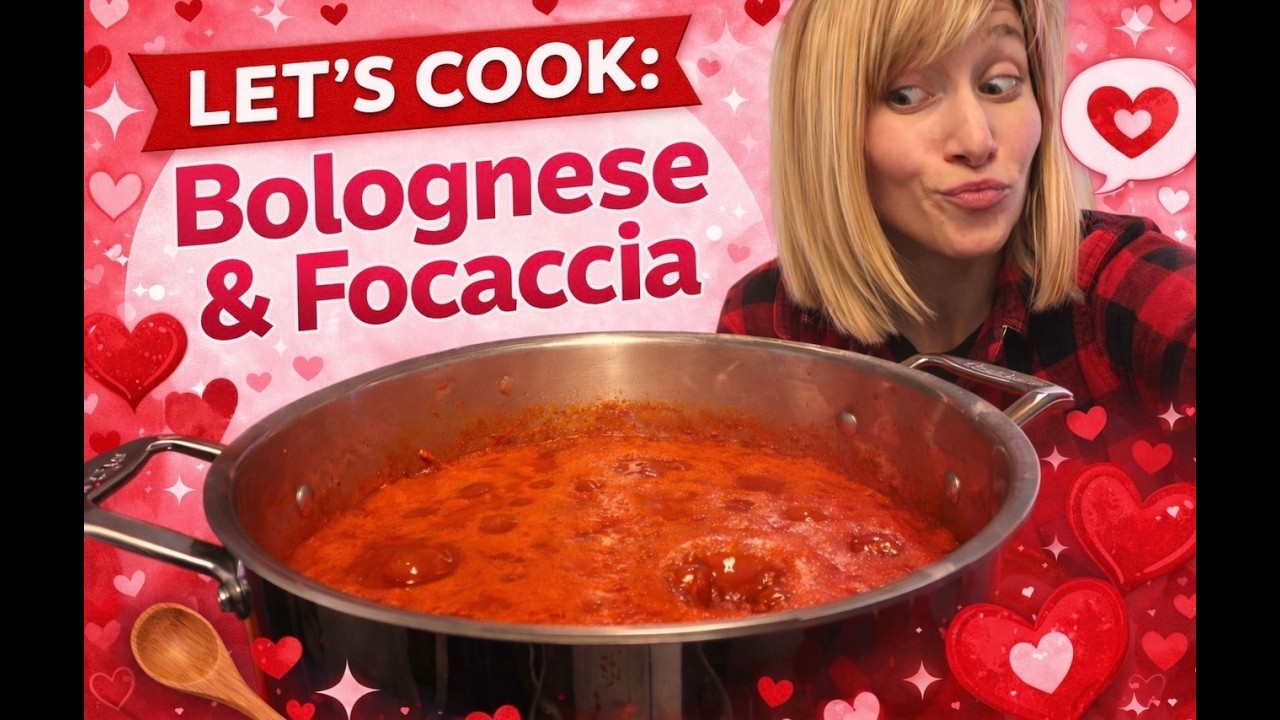Making Bolognese & Focaccia