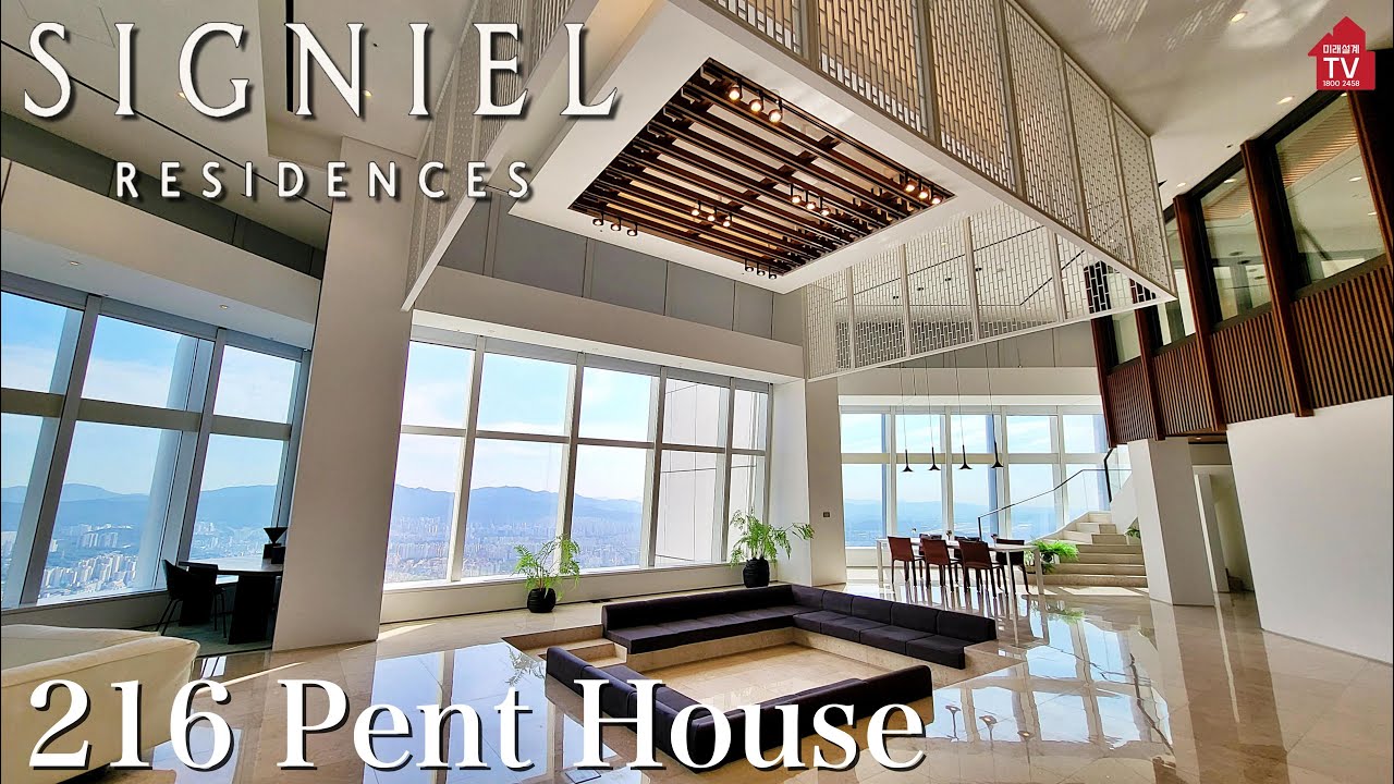 [전문공인] 시그니엘 레지던스 216K 슈퍼 펜트 ; SUPER PENT SIGNIEL RESIDENCE 216 K- Type : Lotte World Tower 123 Floor