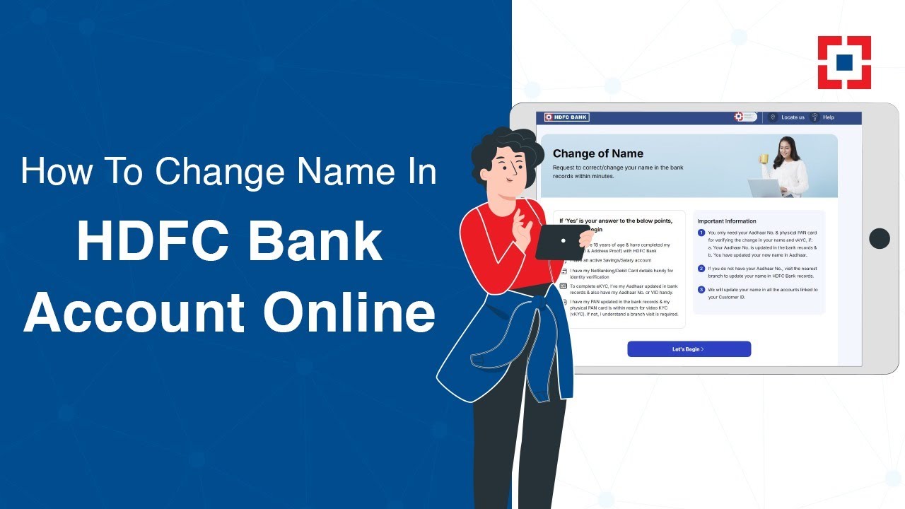 How To Change Name in Your Existing HDFC Bank Account |2025