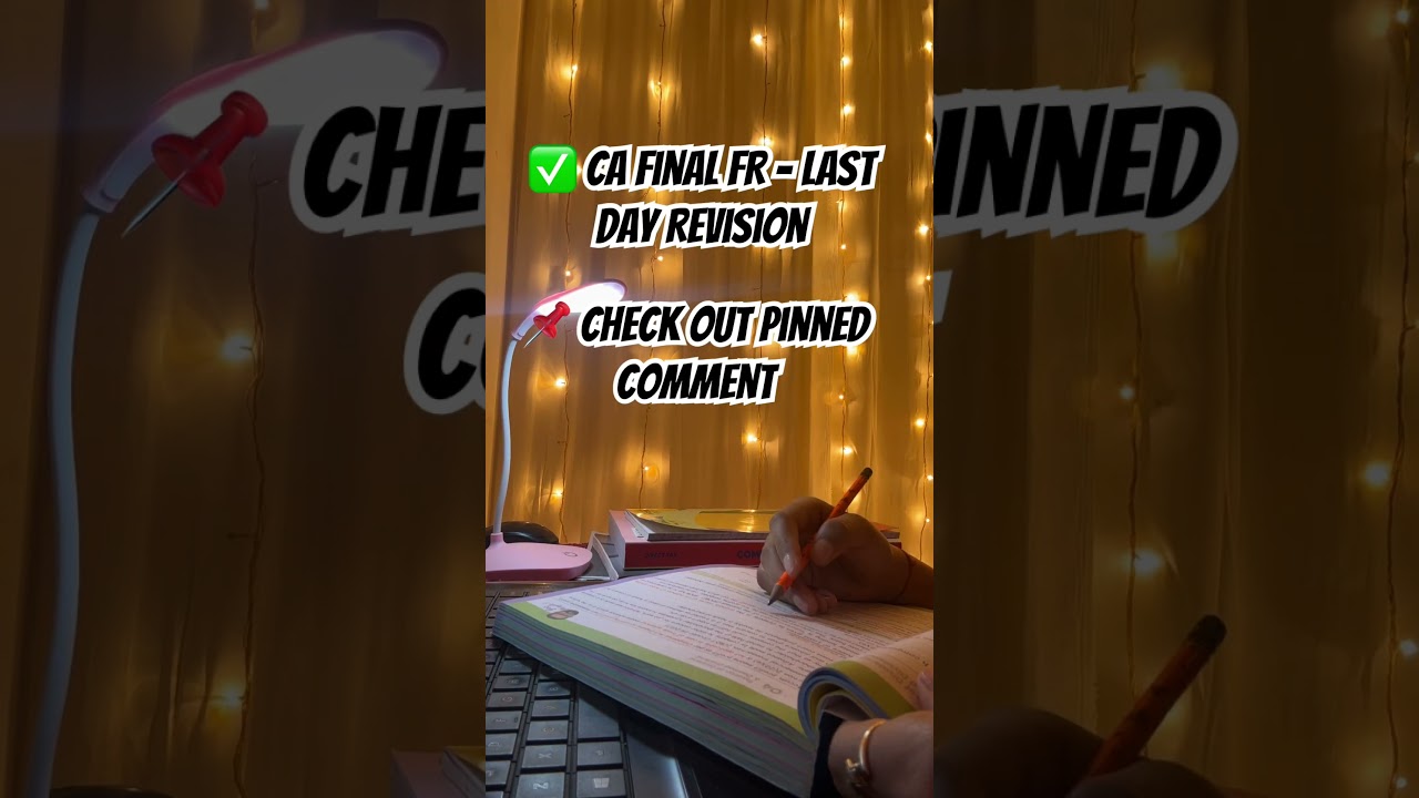 CA final FR revision in 1 day 