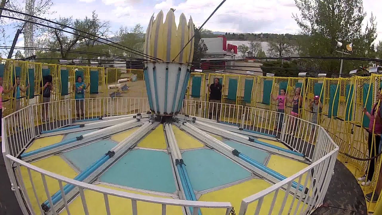 On Ride Round Up Tilt and Twirl!  Lakeside Amusement Park, CO