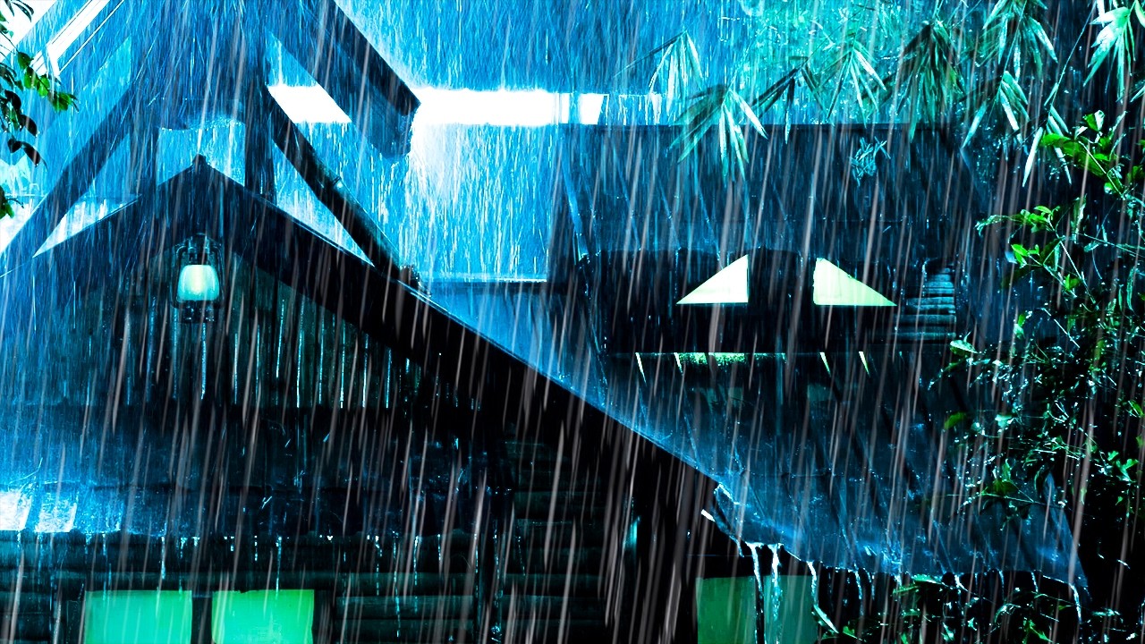 Soothing Rain on Old Tin Roof 🌧️ Deep Sleep Sounds for Insomnia Relief