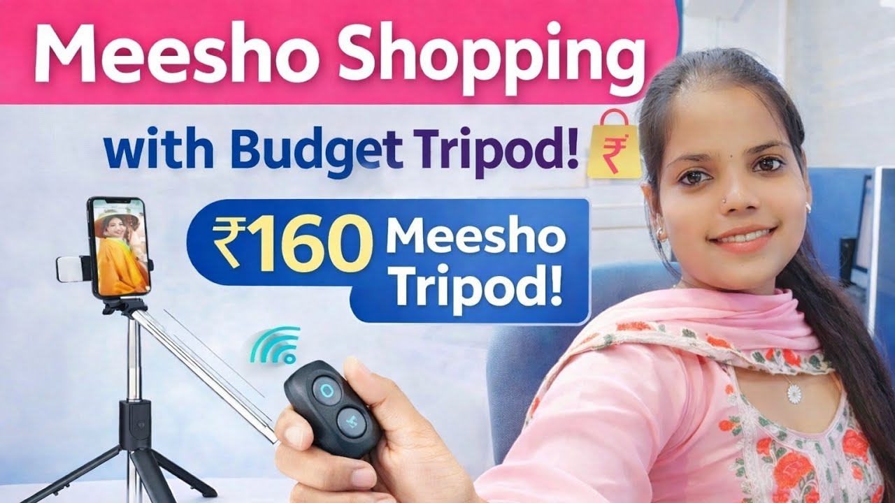 # messho Real Review 3in1 Selfie Stick Tripod with Bluetooth Remote Included and Rotatable 