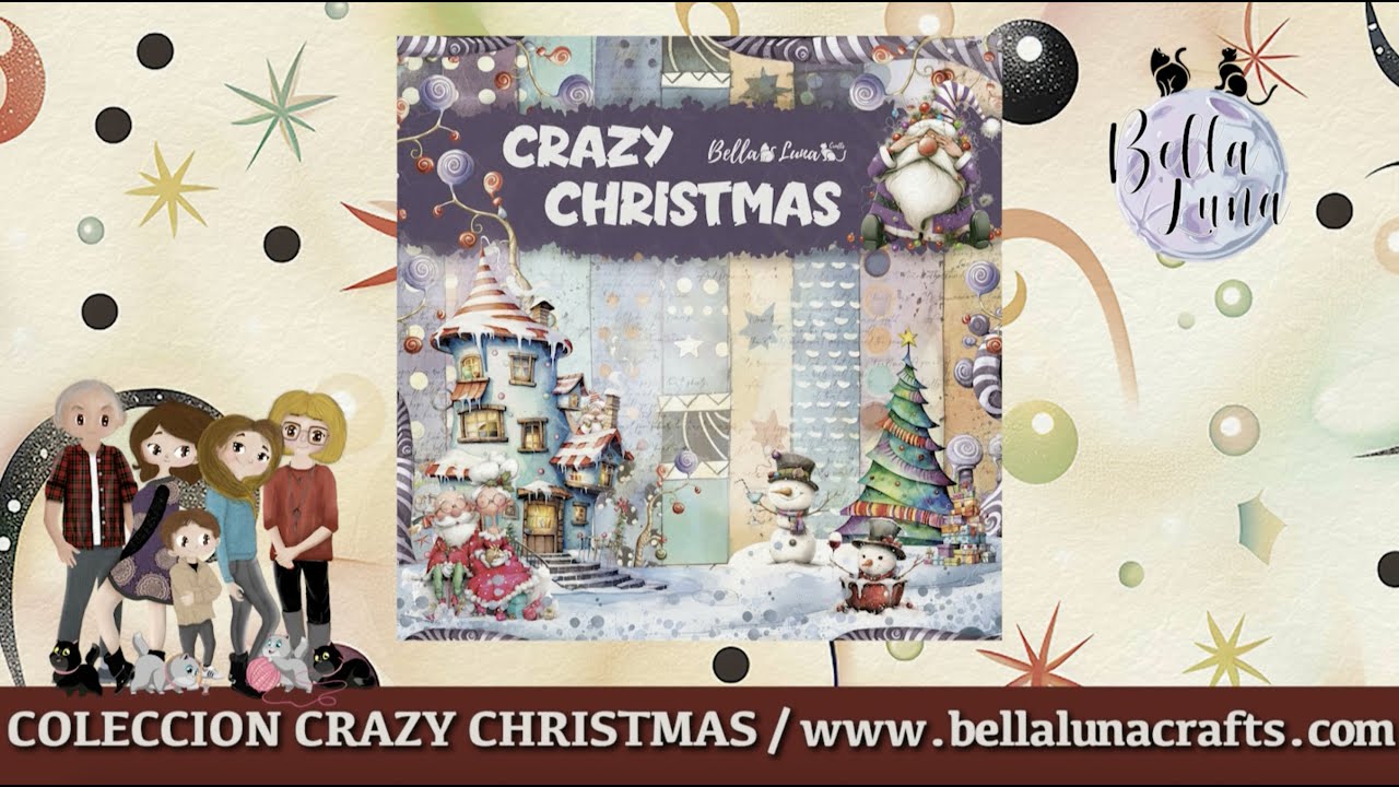COLECCION CRAZY CHRISTMAS - SCRAPBOOKING BELLALUNA CRAFTS
