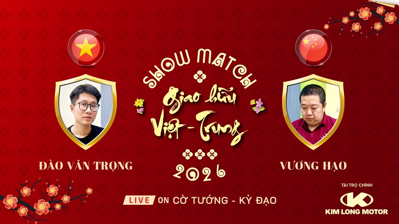 [LIVE] Đại sư Vương Hạo vs KTQG Đào Văn Trọng – tiên đều 20p+10s 4 ván