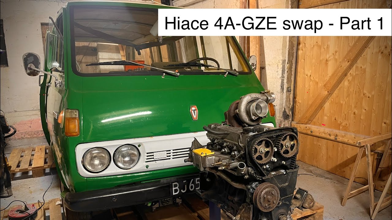Åndsvagt vinterprojekt - Hiace 4AGZE swap - del 1