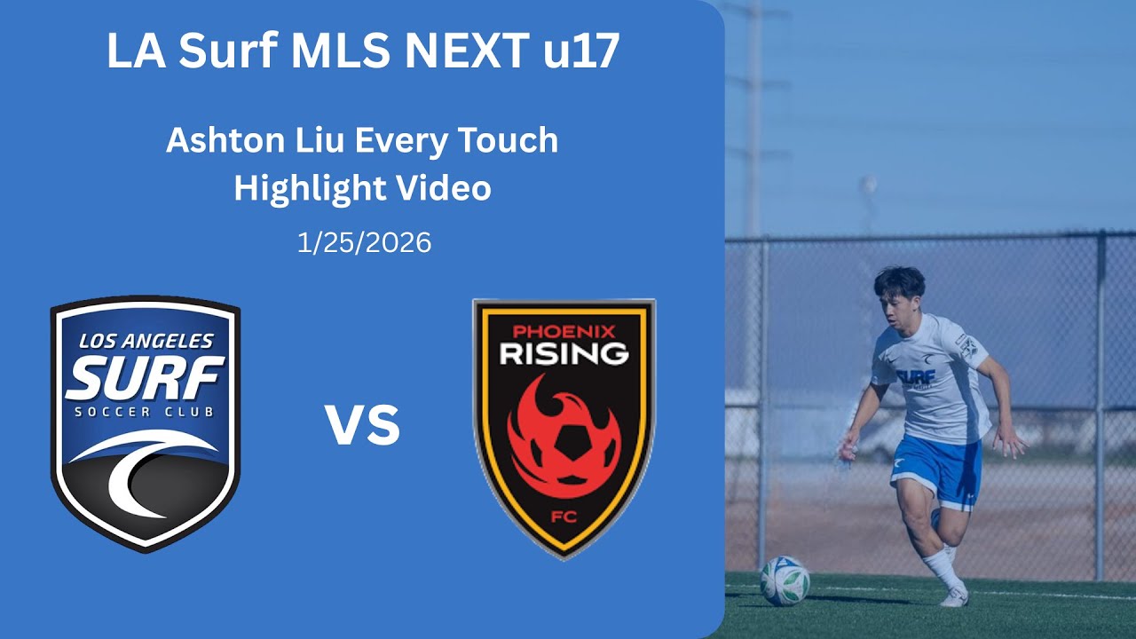 Ashton Liu (#32) every touch vs. Phoenix Rising MLS NEXT u17