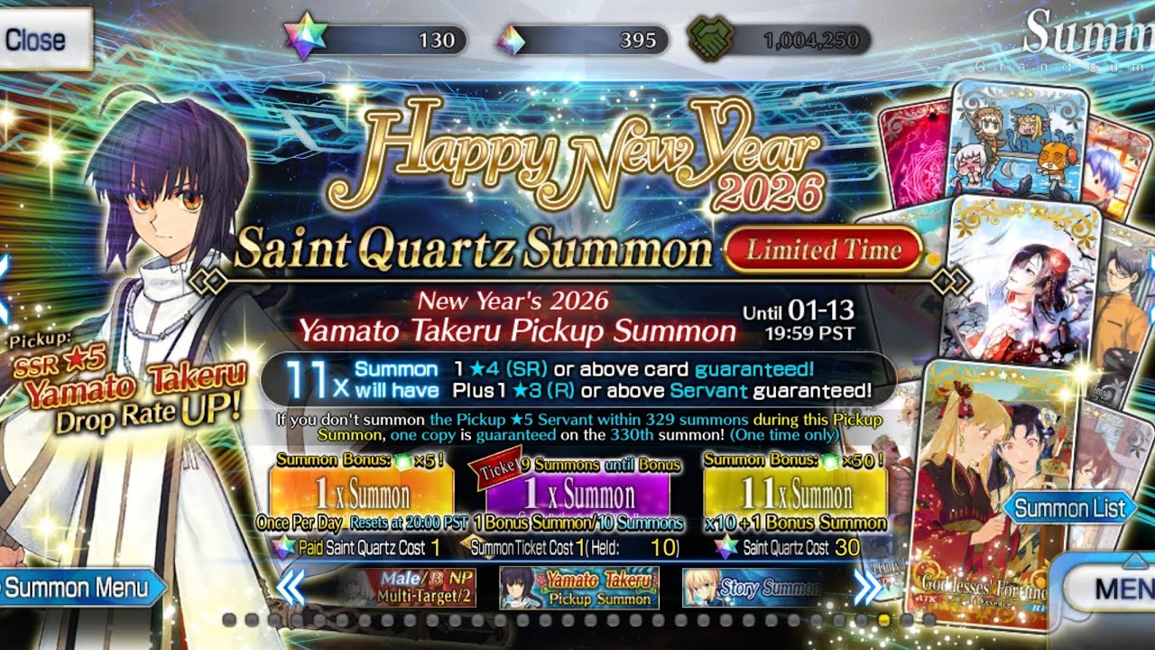 FGO NA - Great Way for my Gacha Luck to start the Year of 2026