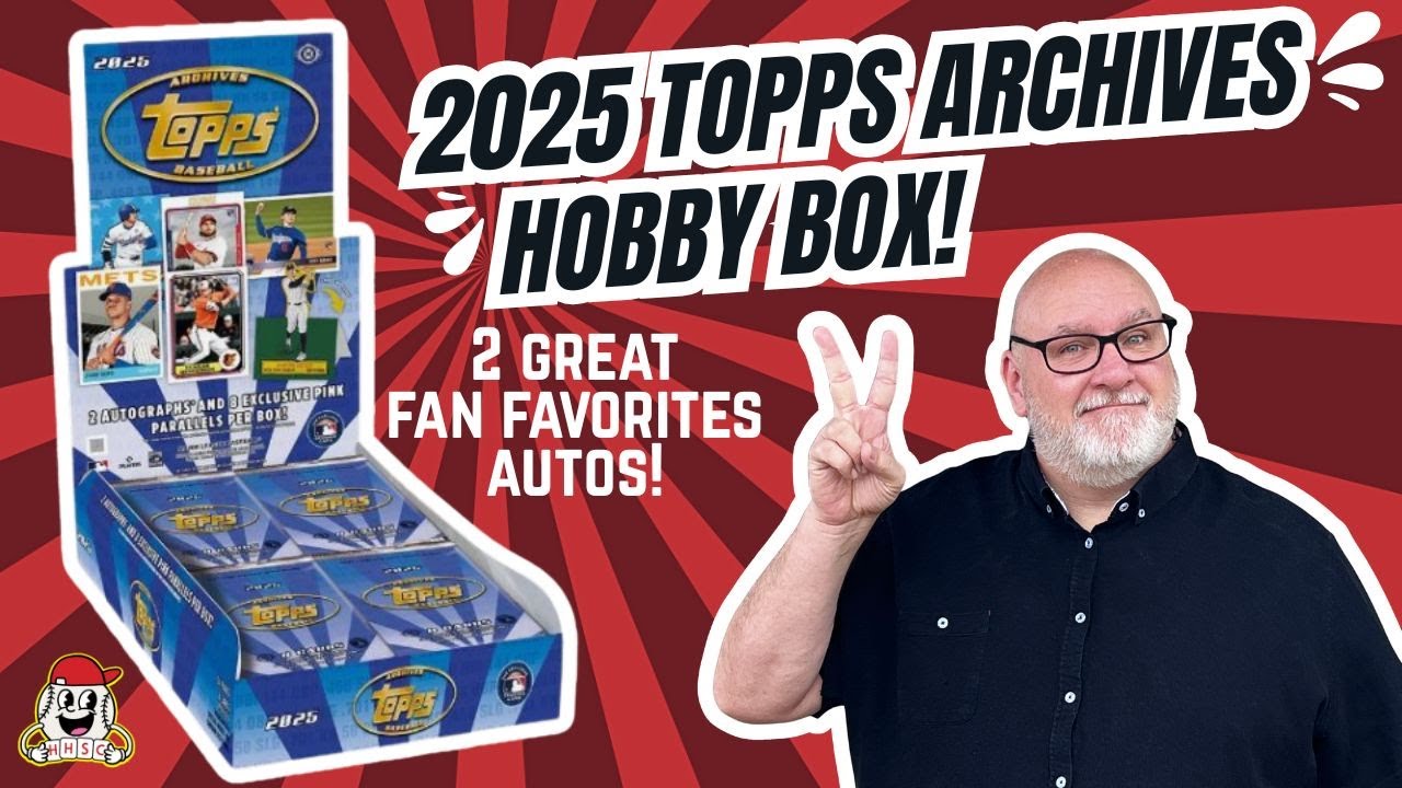 ✨Рваная коробка Topps Archives Hobby Box 2025 года!✨ Крутость 80-х!⚾