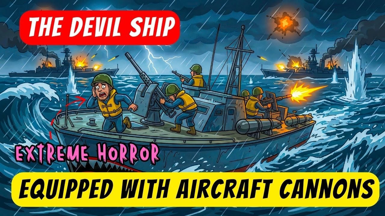 Aircraft-mounted cannons on small boats 🤯They stole P-39 cannons and massacred Japanese barges | WW2