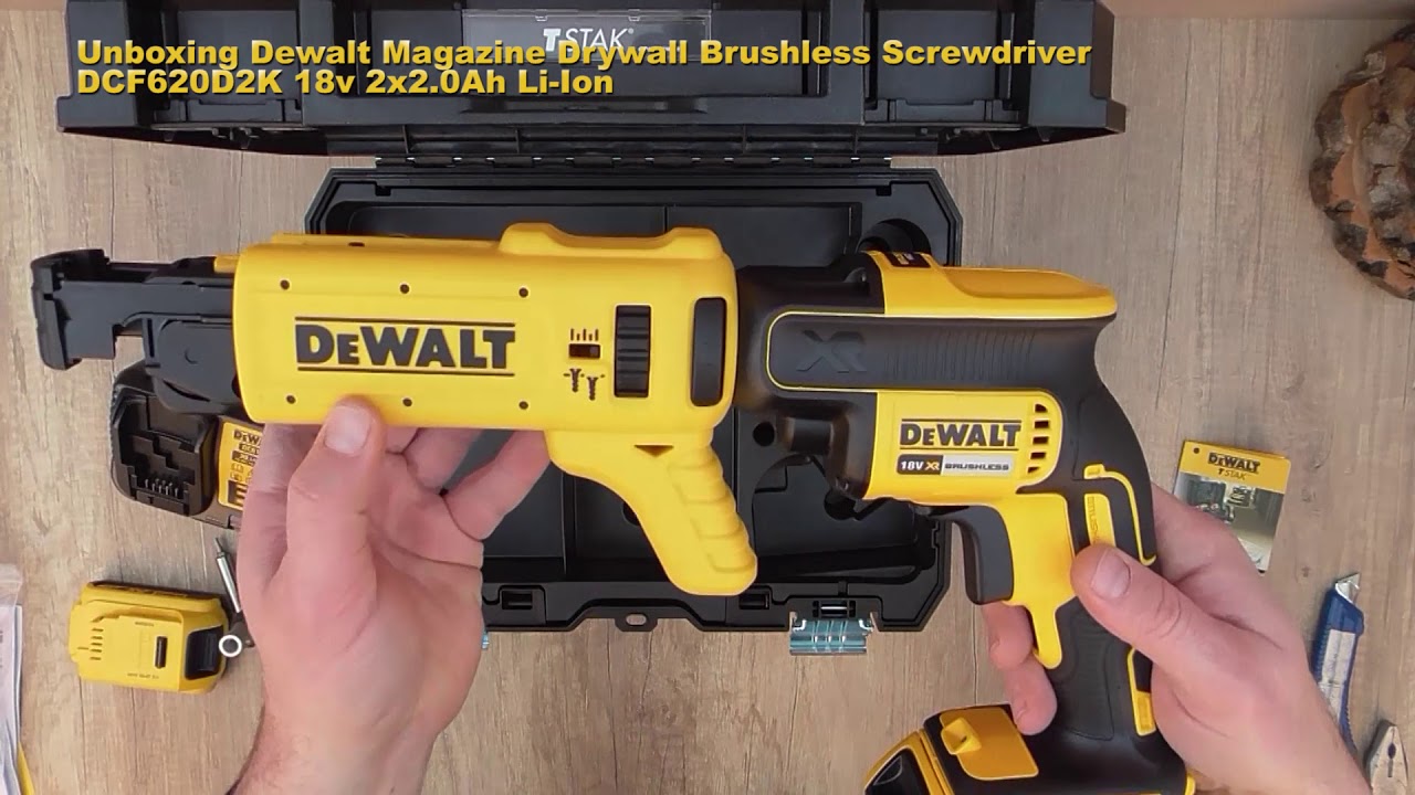 #Unboxing #Dewalt DCF620D2K Drywall Brushless Screwdriver DCF620D2K - Bob The Tool Man