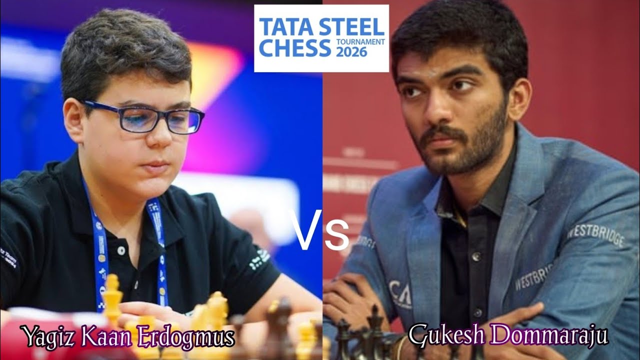 Young Master!! Yagiz Kaan Erdogmus vs Gukesh Dommaraju || Tata Steel Chess Master 2026 || chesscom 