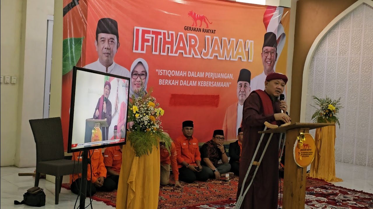BUKBER PARTAI GERAKAN RAKYAT KOTA DEPOK TAUSIYAH KETUA PENASEHAT DPD PGR KOTA DEPOK UST ADE PERMANA