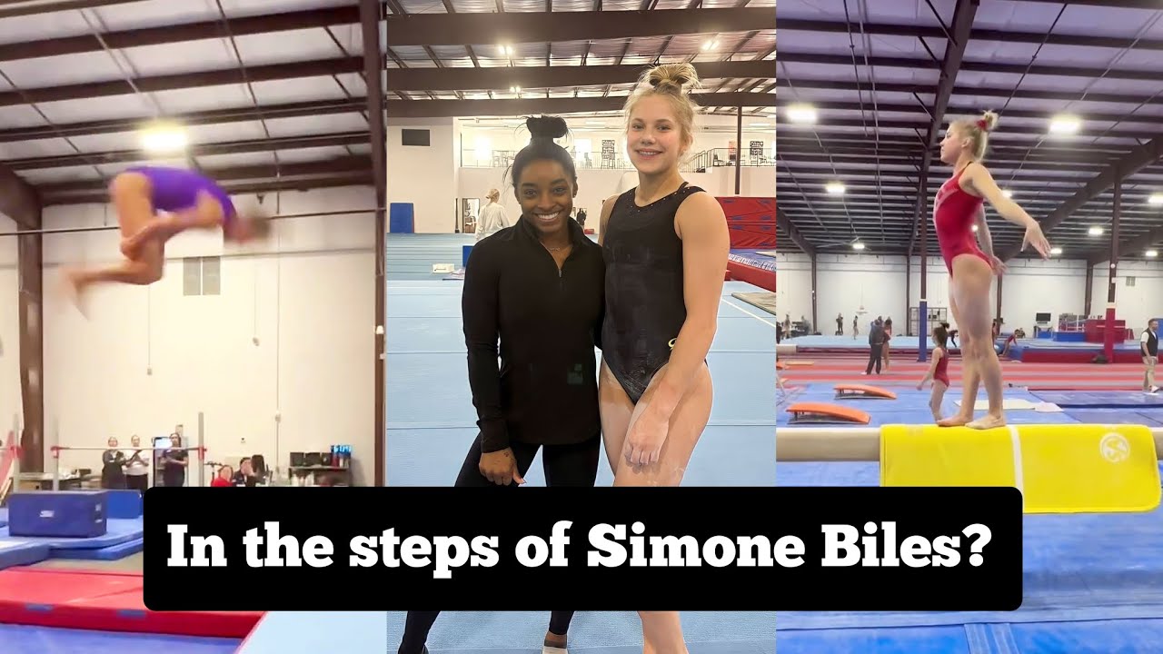 Reese Esponda's training TRIPLE Skills at 2024 National Team camp doing Simone Biles's moves!