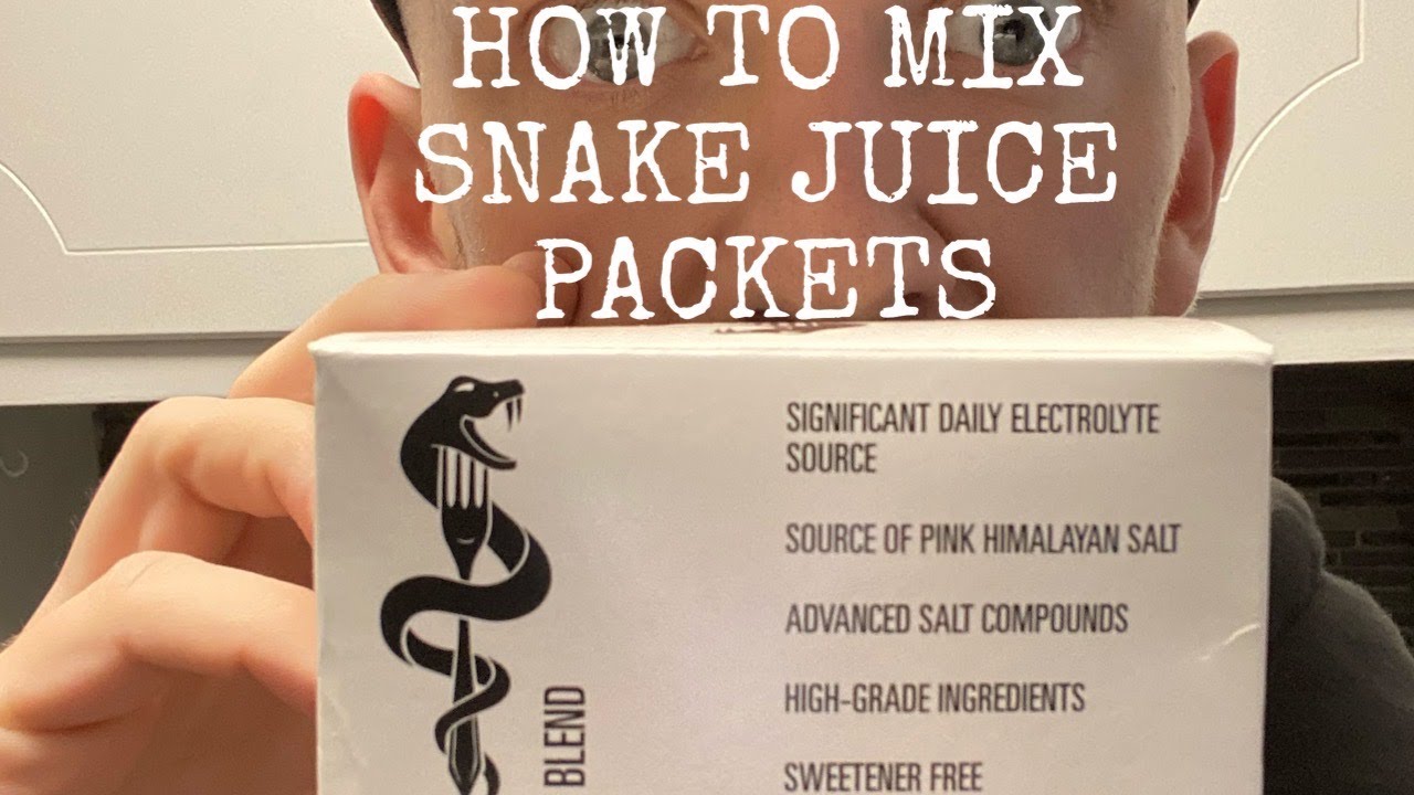 HOW TO MIX SNAKE JUICE PACKETS! Snake Diet | Prolonged Fasting