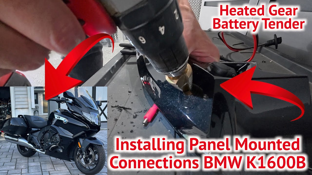 BMW K 1600 B — Установка электрических адаптеров на панель — Подогрев корпуса — Защита аккумулятора