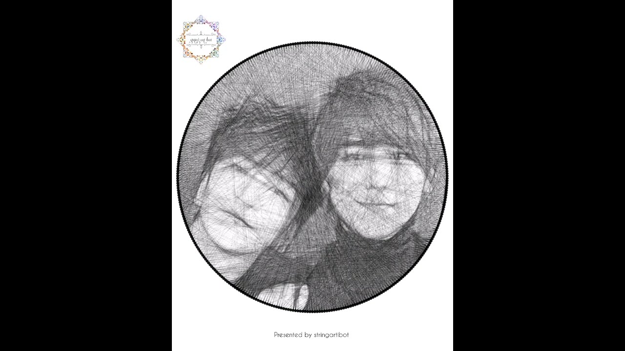 String Art Portrait - #ansonlo #keungto #mirror #mirrorweare