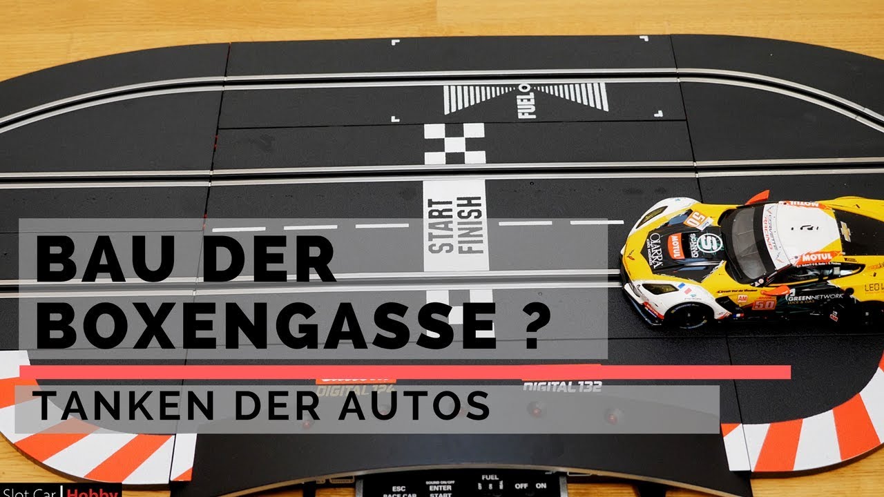 Carrera Digital für Anfänger - Bau der Boxengasse, Pit Lane, Pit Stop, Service Lane.