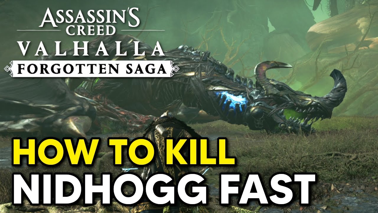 How to Kill Nidhogg Boss FAST - Assassin's Creed Valhalla (Forgotten Saga)