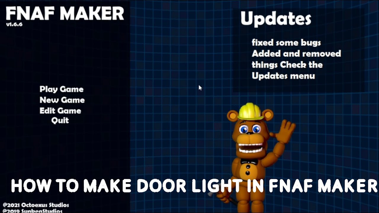 How to make a door light in fnaf maker