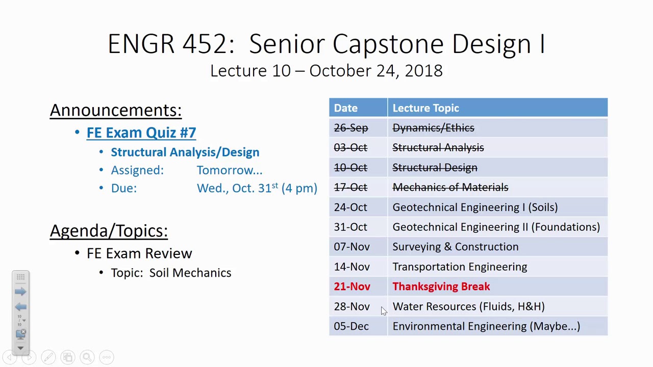 *FE Exam Review: Geotechnical Engineering I (2018.10.24)