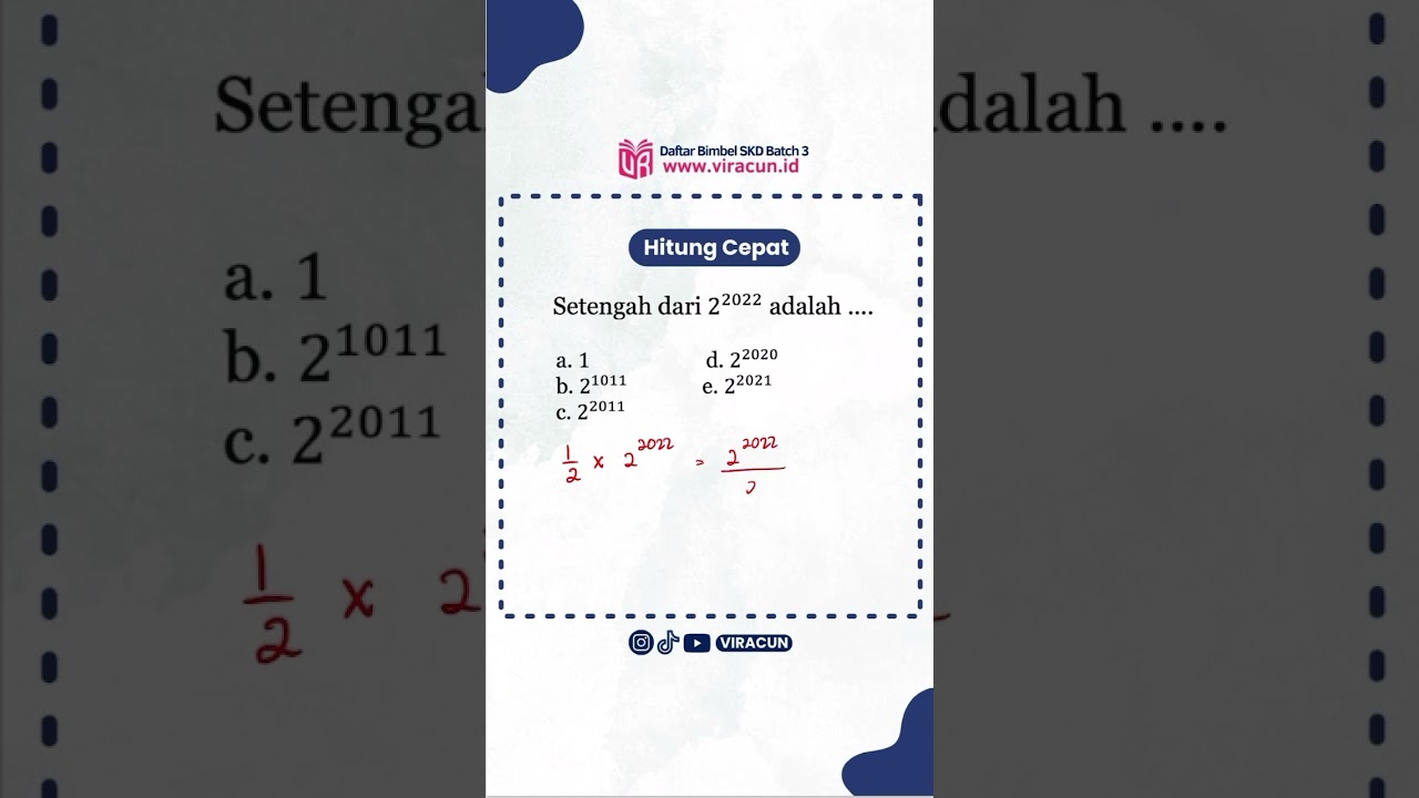 Latihan soal hitung cepat 🔥