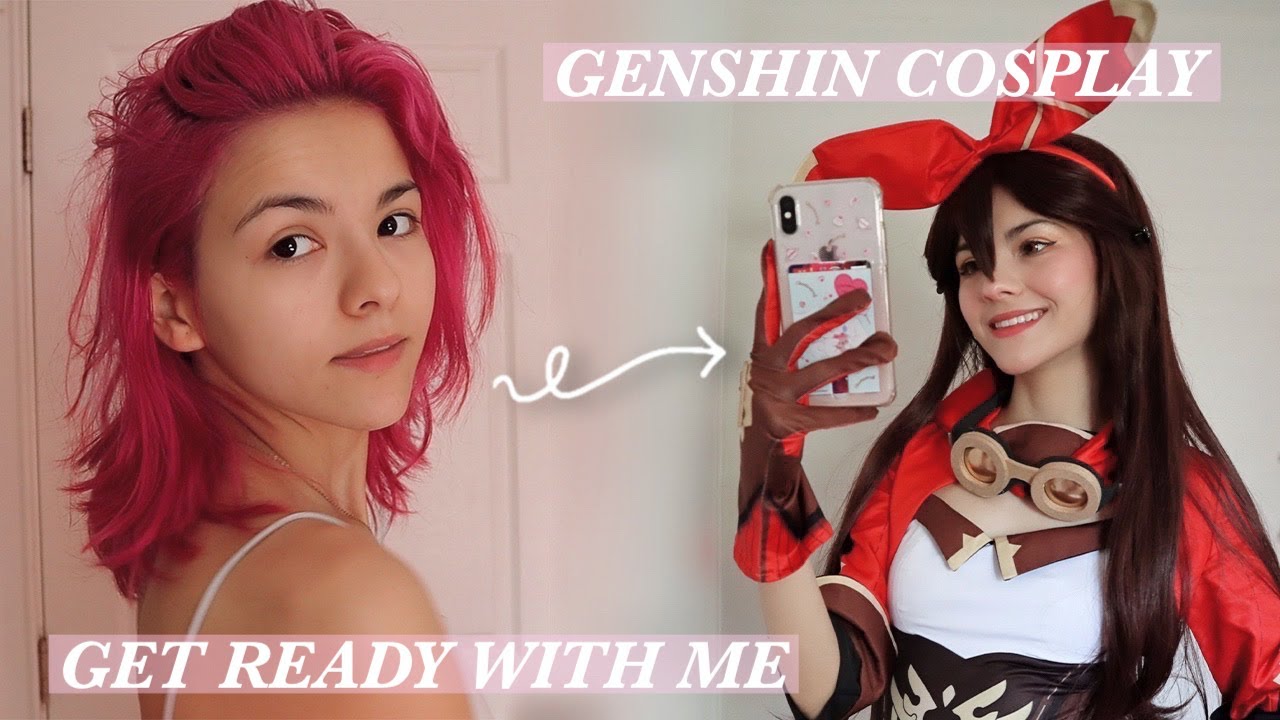 get ready with me! amber cosplay (genshin impact)