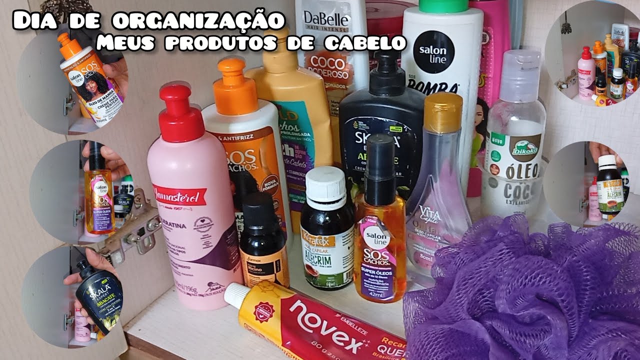 ORGANIZANDO MEUS PRODUTOS DE CABELO ✨