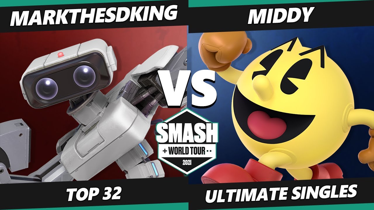 SWT NA Northwest Online Top 32 - Middy (Pac-Man) Vs. MarkTheSDking (ROB) SSBU Ultimate Tournament