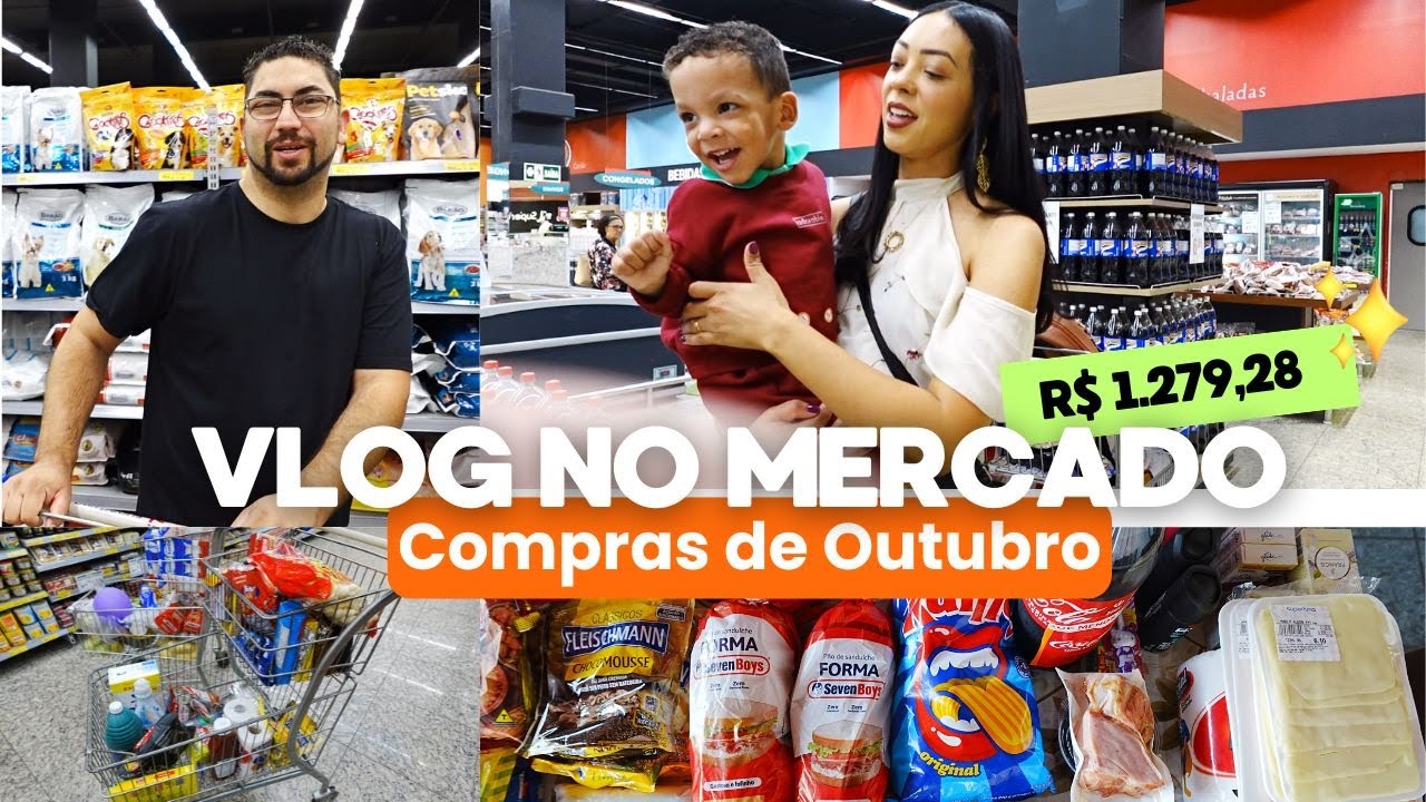 COMPRAS DO MÊS DE OUTUBRO 2025| Para 4 pessoas