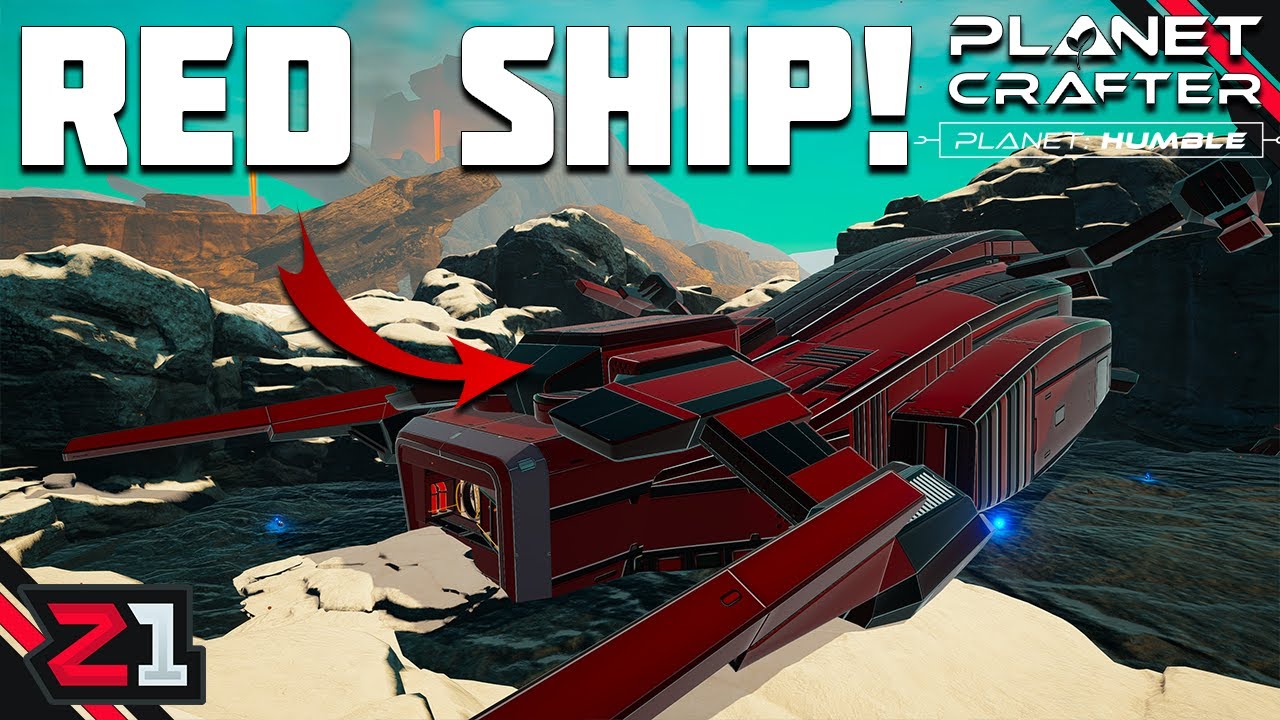 Exploring The Crashed RED SHIP !? The Planet Crafter Humble [E8]