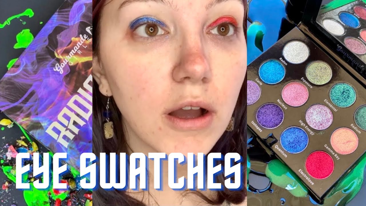 DUOCHROME EYESHADOW SWATCHES | GOURMANDE GIRLS COSMETICS NEW RADIOACTIVE PALETTE