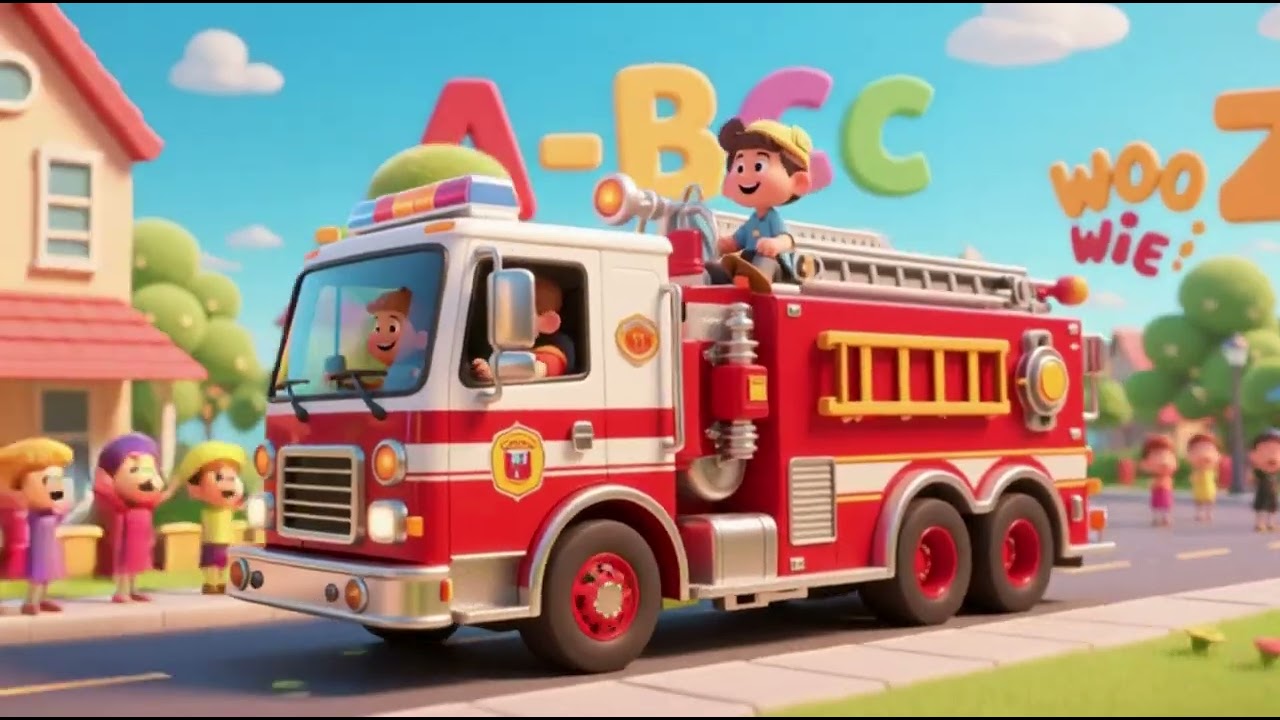 Fire Truck ABC Adventure Ride | Learn ABCs with Nursery Rhymes & Kids Songs