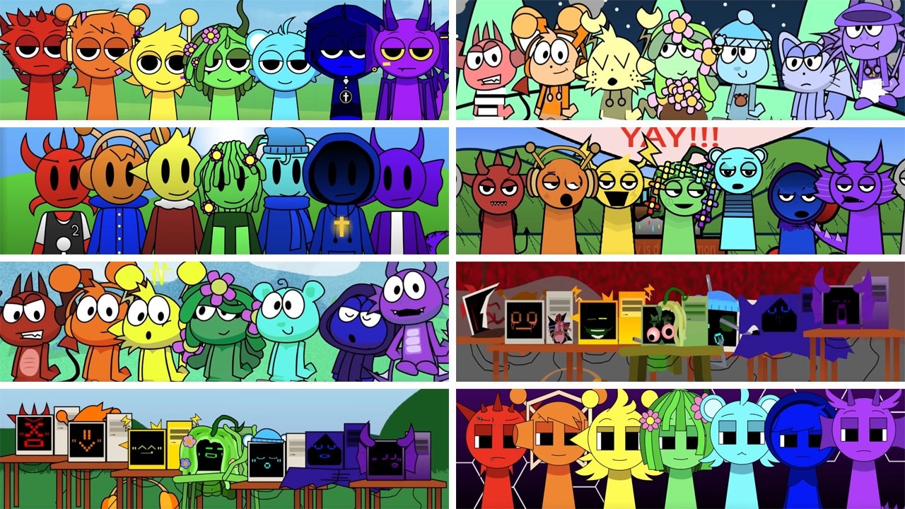 Incredibox - Sprunki but RAINBOW in ALL Different Mods